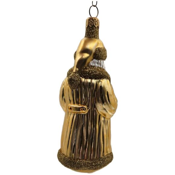 Patricia Breen Snowflake Santa Claus Citrine Christmas Decor Signed Ornament - Picture 9 of 12